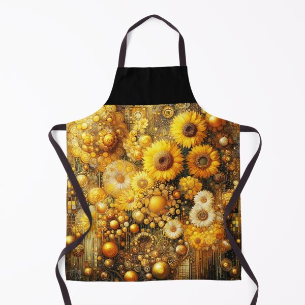 Item preview, Golden Sunflower Garden – Klimt-Inspired Symbolist Art designed and sold by EmeraldeaArt.