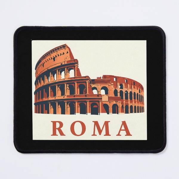 Item preview, ROMA: A Bold and Minimalist Colosseum Silhouette designed and sold by Digital Dreams Arts.