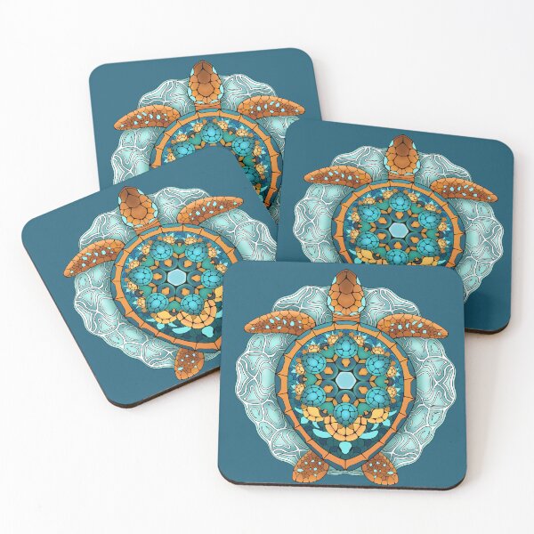 Item preview, Sea turtle - Stylized Marine Illustration designed and sold by Soelly.