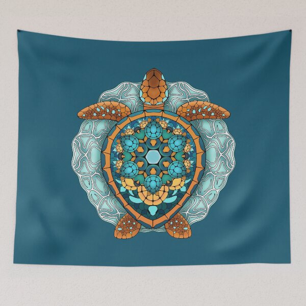 Item preview, Sea turtle - Stylized Marine Illustration designed and sold by Soelly.