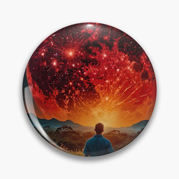 Item preview, Blood Moon Supernova over the Blooming Valley designed and sold by PixelParadies.