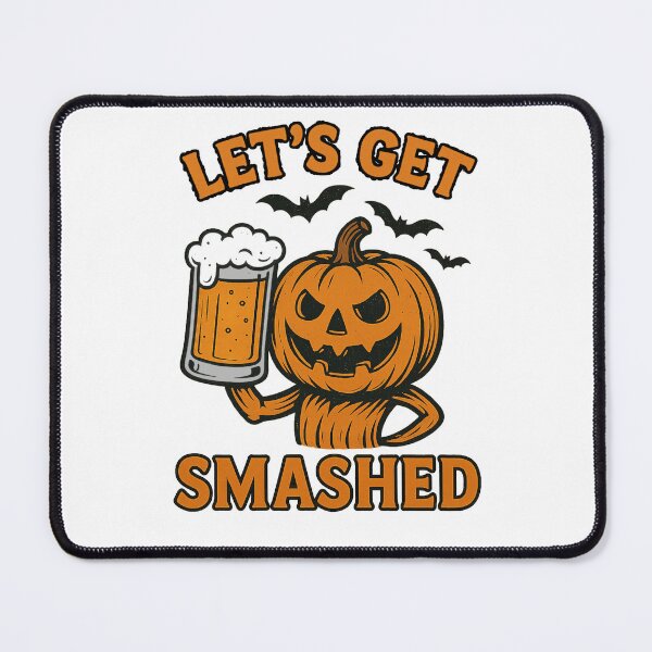 Item preview, Funny Halloween Pumpkin Beer – Let’s Get Smashed Halloween Gifts designed and sold by Prints-by-Olaf.