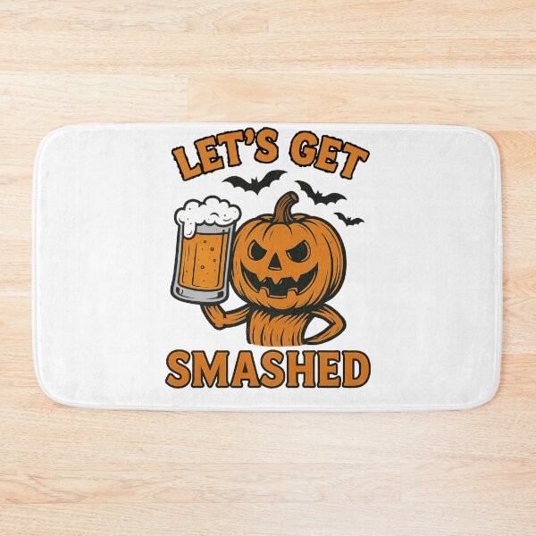 Item preview, Funny Halloween Pumpkin Beer – Let’s Get Smashed Halloween Gifts designed and sold by Prints-by-Olaf.