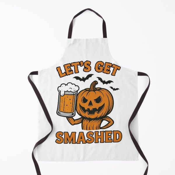 Item preview, Funny Halloween Pumpkin Beer – Let’s Get Smashed Halloween Gifts designed and sold by Prints-by-Olaf.