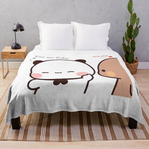 Item preview, Kiss Me Baby mwah Bubu Dudu Panda And Brownie Bear Couple 2026 designed and sold by OceanLiveArts.