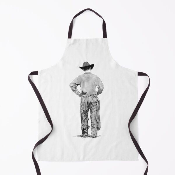 Item preview, Cowboy Walking, Chaps, Rodeo, Working Cowboy, Pencil Drawing, Realism Art designed and sold by JoyfulWhimsy.