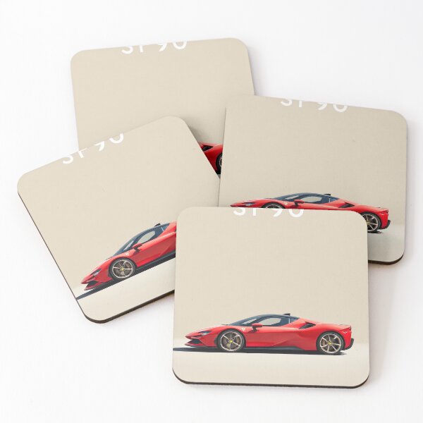 Item preview, Ferrari SF90 Stradale Minimalist Artwork designed and sold by sweetartbaby.