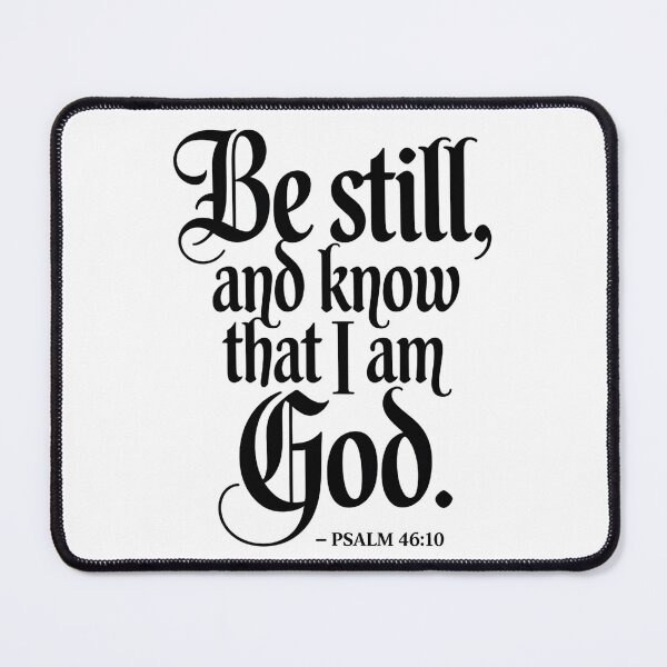 Item preview, Be Still and Know That I Am God Calligraphy | Psalm 46:10 Bible Verse Sticker designed and sold by FaithfontCo.