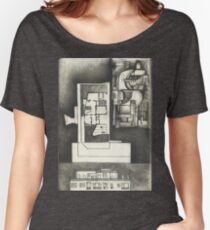 Architectural shapes on a black background Women's Relaxed Fit T-Shirt