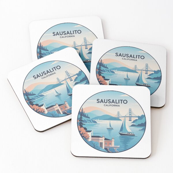 Item preview, Sausalito California Coastal Sunset Scene designed and sold by CircinusStore.