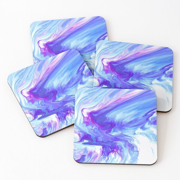 Item preview, Cirrus Flow – Teal, Blue & Purple Fluid Art designed and sold by marbledmoonart.