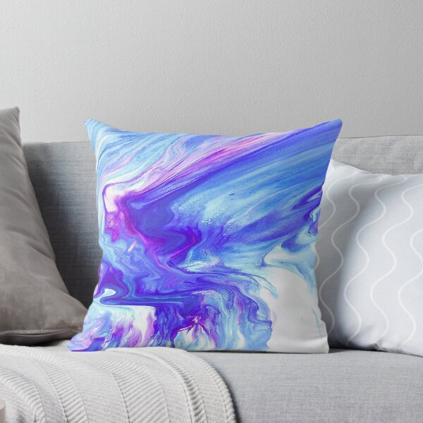 Item preview, Cirrus Flow – Teal, Blue & Purple Fluid Art designed and sold by marbledmoonart.