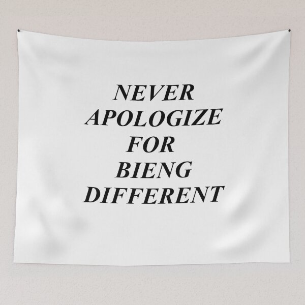 Item preview, Never apologize for bieng different  designed and sold by sager4ever.