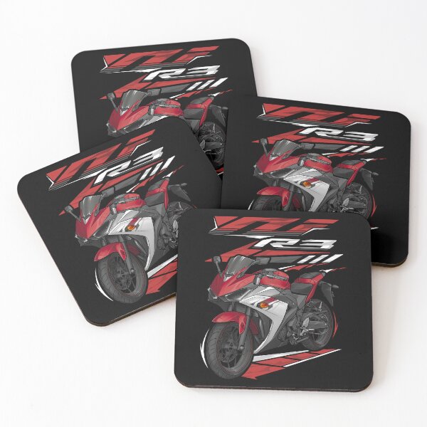 Item preview, Yamaha YZF-R3 2015 (Rapid Red) for Motorcycle Riders designed and sold by MotoApparelHub.
