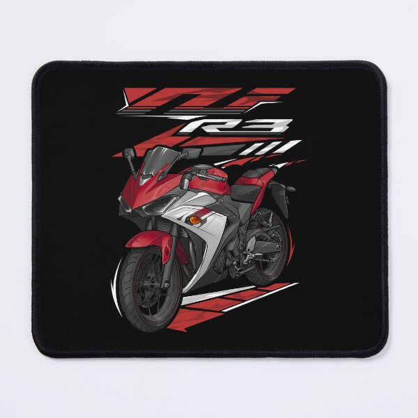 Item preview, Yamaha YZF-R3 2015 (Rapid Red) for Motorcycle Riders designed and sold by MotoApparelHub.