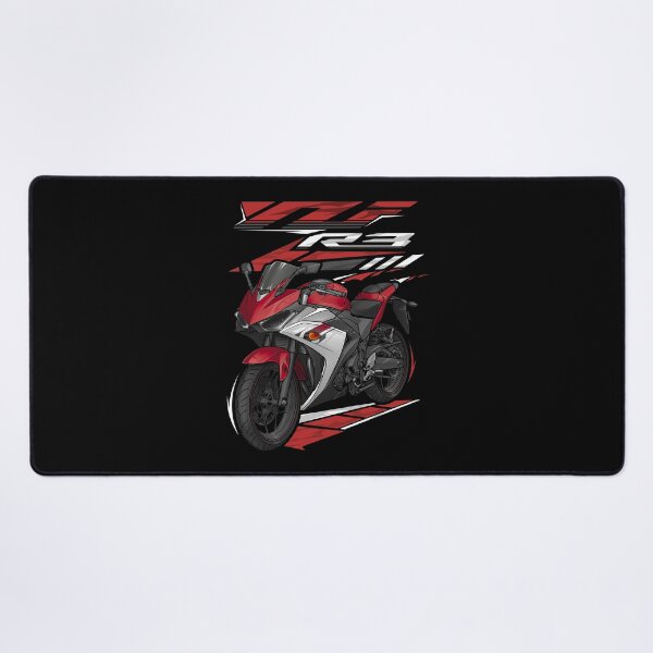 Item preview, Yamaha YZF-R3 2015 (Rapid Red) for Motorcycle Riders designed and sold by MotoApparelHub.
