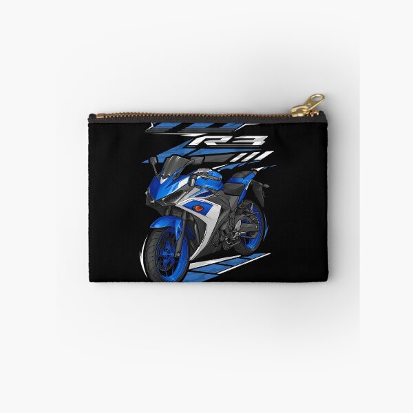 Artikelvorschau, Yamaha YZF-R3 2015 (Team Yamaha Blue) für Motorradfahrer entworfen und verkauft von MotoApparelHub.
