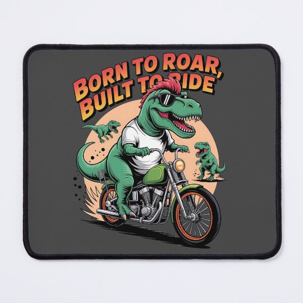 Item preview, Born to roar - Dino motorbike - Road Dino - I love dino - Dino biker - Dino Rebel - Dino Punk - Dino rock designed and sold by JansenGS.