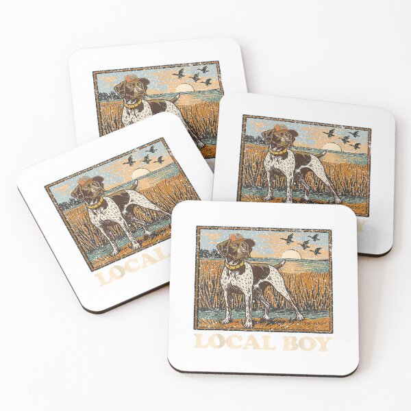 Item preview, Local Boy Black Lab Hunting Dog Marsh Scene Sunset Vintage T-Shirt designed and sold by CcConsultingS.