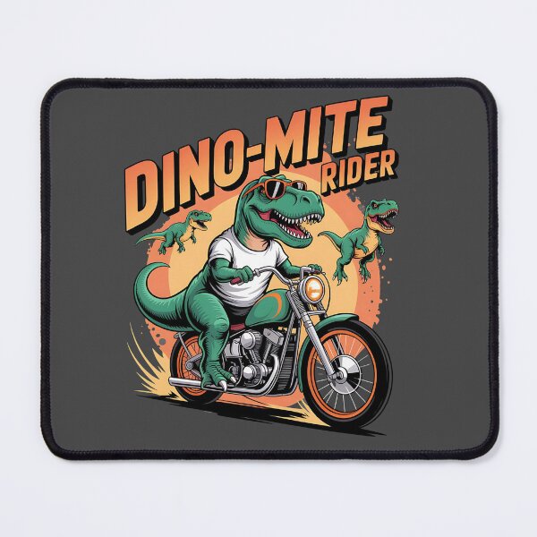 Item preview, Dino-mite rider - Dino motorbike - Road Dino - I love dino - Dino biker - Dino Rebel - Dino Punk - Dino rock designed and sold by JansenGS.