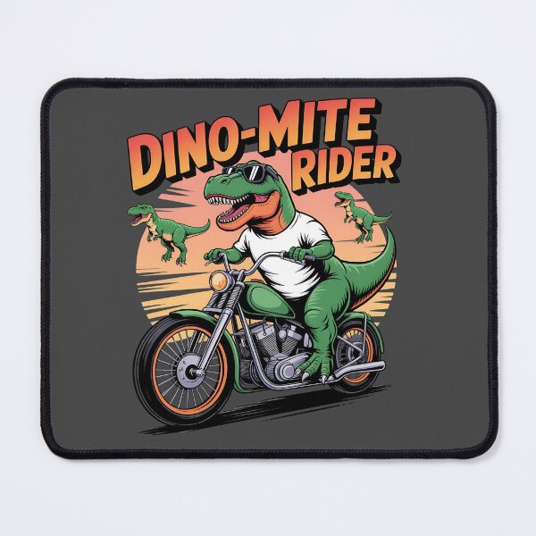 Item preview, Dino-mite rider - Dino motorbike - Road Dino - I love dino - Dino biker - Dino Rebel - Dino Punk - Dino rock designed and sold by JansenGS.
