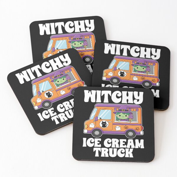 Item preview, WITCHY ICE CREAM TRUCK - WITCH HALLOWEEN designed and sold by KEF Custom.