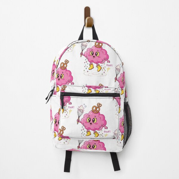 Item preview, Cute Pink Brain Chef with Pretzel Hat - Kawaii Cooking Character Art designed and sold by SofiZezi.