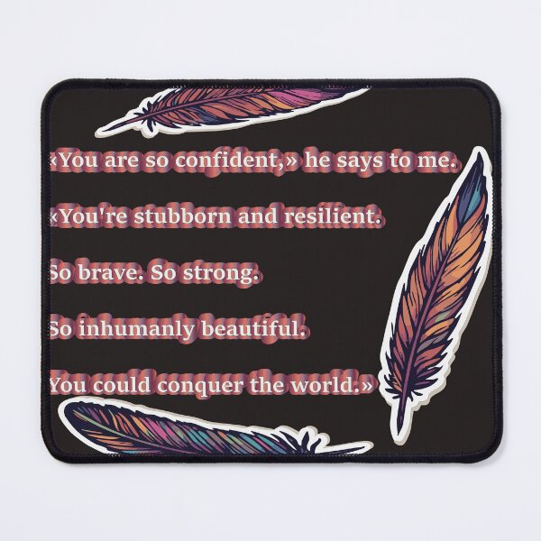 Item preview, Aaron Warner Quotes – Empowering and Inspirational Feather Design designed and sold by CheriTanya.