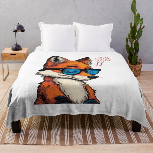 Item preview, Funny Meme - Deal With It - Cool Fox with Sunglasses designed and sold by hamishby.