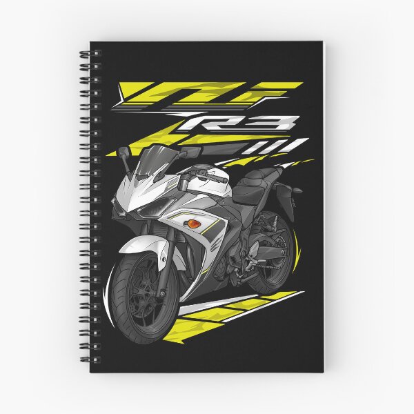 Item preview, Yamaha YZF-R3 2017 (Vivid White) for Motorcycle Riders designed and sold by MotoApparelHub.