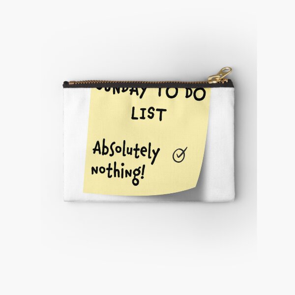 Item preview, Sunday To-Do List: Absolutely Nothing designed and sold by Bear Wolf Design.