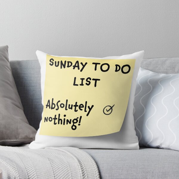 Item preview, Sunday To-Do List: Absolutely Nothing designed and sold by Bear Wolf Design.
