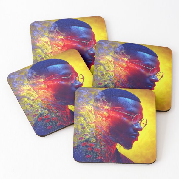 Item preview,  “Cosmic Ascension: Afrofuturist Galaxy Man” designed and sold by Blackcanvas444.