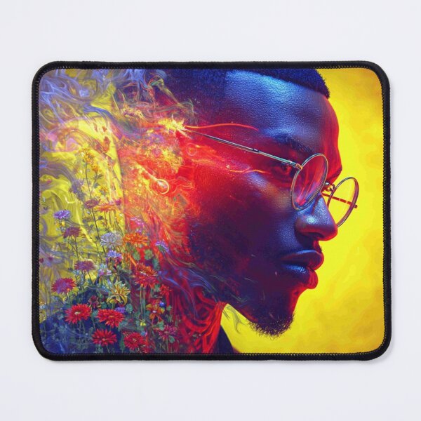 Item preview,  “Cosmic Ascension: Afrofuturist Galaxy Man” designed and sold by Blackcanvas444.