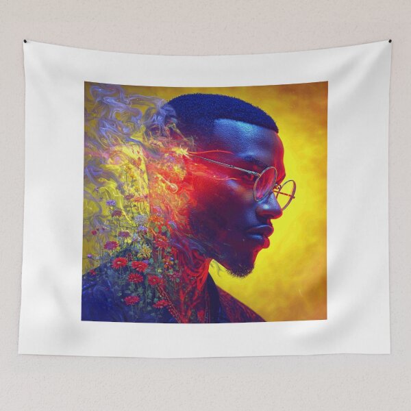 Item preview,  “Cosmic Ascension: Afrofuturist Galaxy Man” designed and sold by Blackcanvas444.