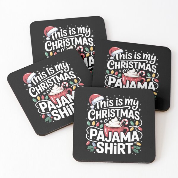 Item preview, This is My Christmas Pajama Shirt Cocoa Mug Santa Hat  designed and sold by clothesy7.