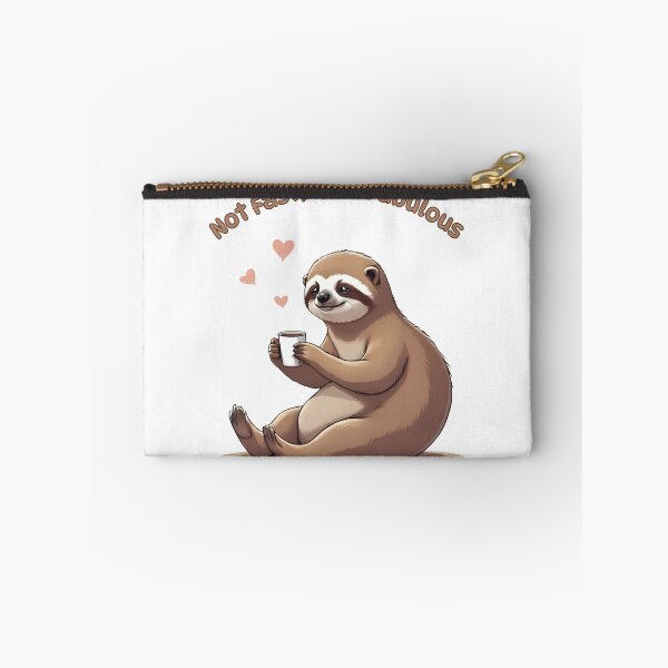 Item preview, Not Fast, Just Fabulous – Funny Sloth with Coffee and Sunglasses designed and sold by Pixel--Threads.