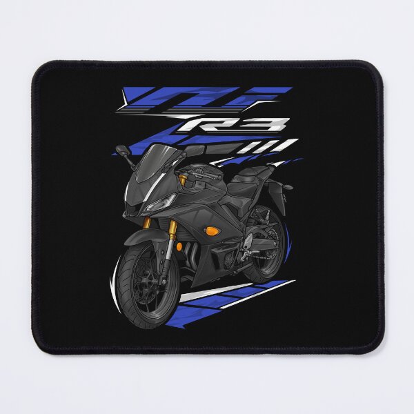 Item preview, Yamaha YZF-R3 2019 (Matte Black) for Motorcycle Riders designed and sold by MotoApparelHub.
