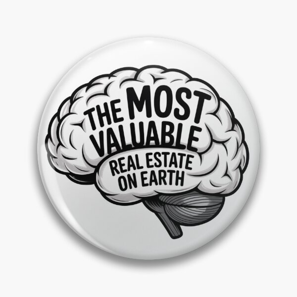 Item preview, The Most Valuable Real Estate - Inspire Quote designed and sold by WhimWiz.