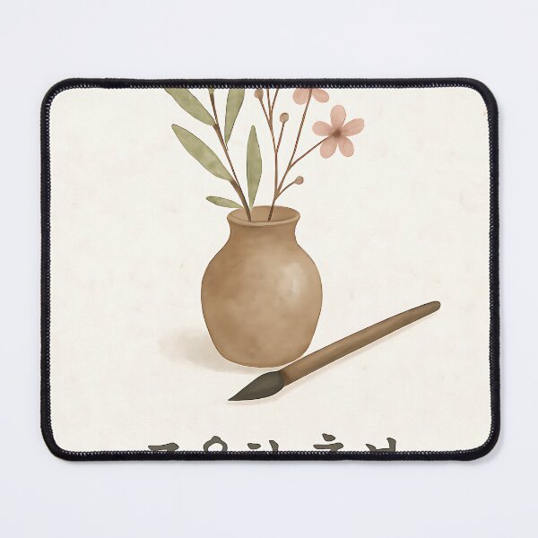 Item preview, Quiet Blessings – Korean Minimalist Watercolor with Dried Herbs & Calligraphy designed and sold by bloomling.