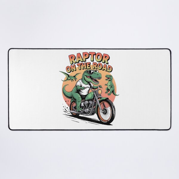 Item preview, Raptor on the road - Dino motorbike - Road Dino - I love dino - Dino biker - Dino Rebel - Dino Punk - Dino rock designed and sold by JansenGS.