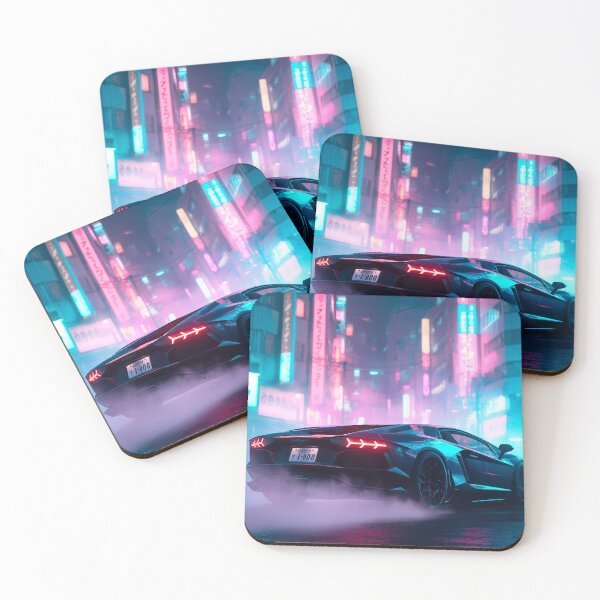 Item preview, Lamborghini Aventador in Neon Tokyo Streets designed and sold by sweetartbaby.