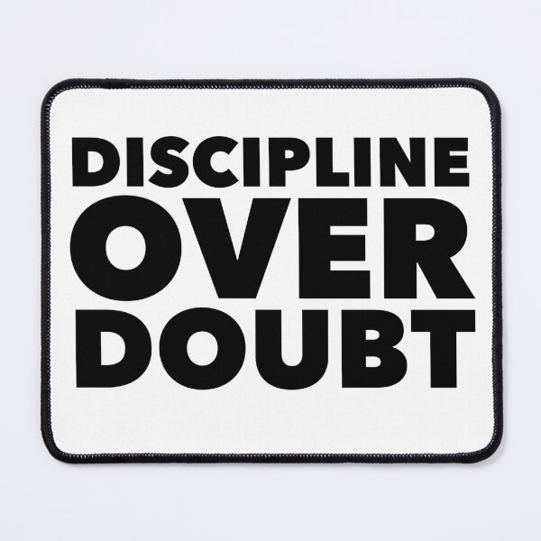 Item preview, Discipline Over Doubt - Bold Motivational Quote for Success Seekers designed and sold by Soaring Eagle.
