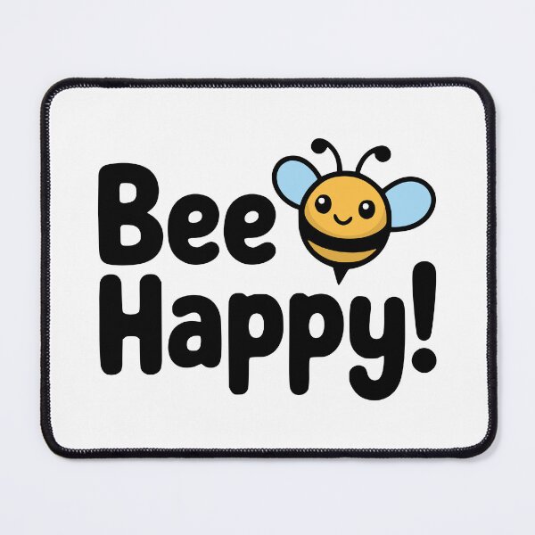 Item preview, Bee Happy! Cute Bee Pun designed and sold by PMCreative.