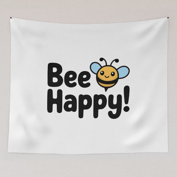 Item preview, Bee Happy! Cute Bee Pun designed and sold by PMCreative.