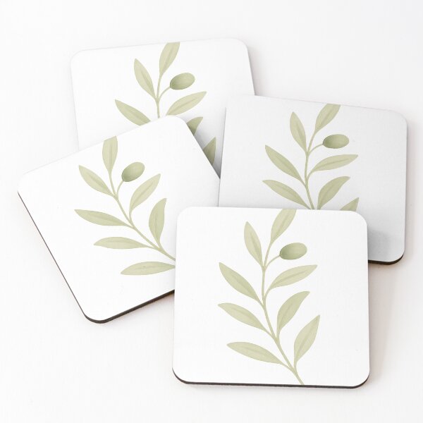 Item preview, Olive Branch Peace – Minimalist Green Olive Watercolor Branch designed and sold by Bloom & Charm Studio.