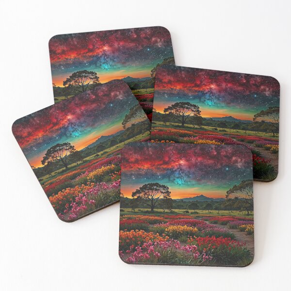 Item preview, Cosmic tulip field designed and sold by PixelParadies.