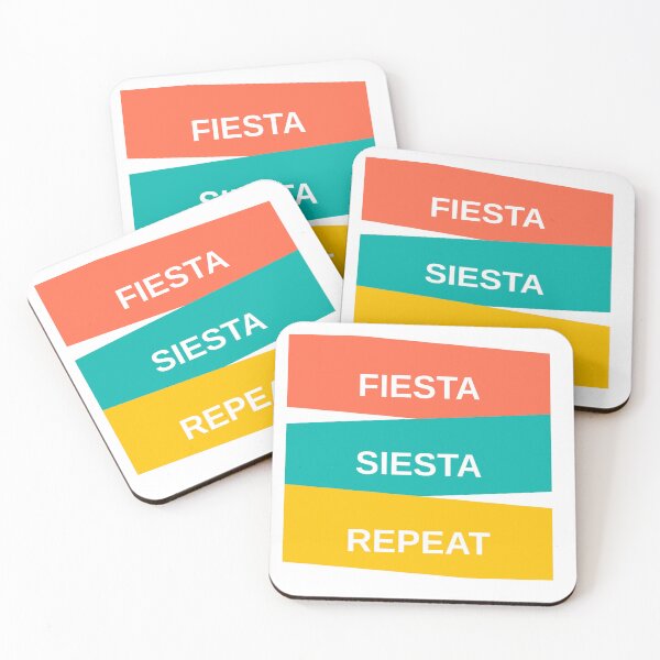 Item preview, Fiesta Siesta Repeat – Bold Color Block Party Design designed and sold by dadnladdesigns.