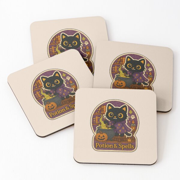 Item preview, Halloween Cat Potion & Spells Embroidery Patch designed and sold by Nuist25.