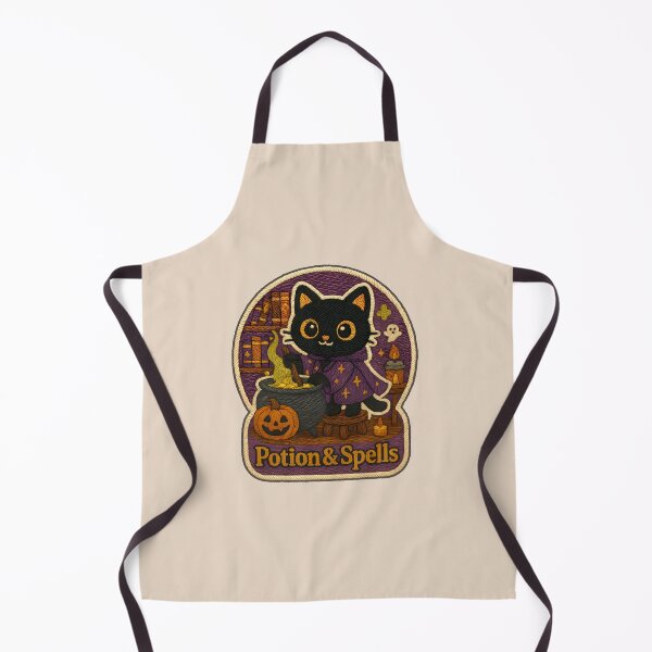 Item preview, Halloween Cat Potion & Spells Embroidery Patch designed and sold by Nuist25.